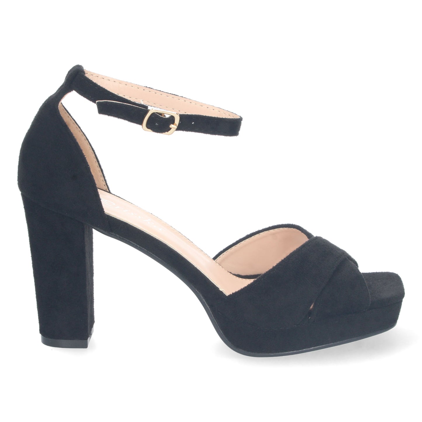 Sandalia de Tacón para Mujer Cómoda Estilo Ankle Strap con Palas Cruzadas y Cierre de Hebilla Primavera Verano