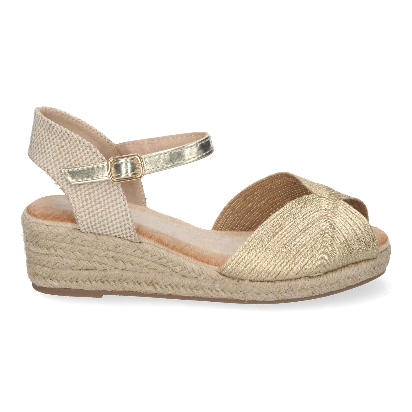 Sandalias de Cuña para Mujer Elegantes con Puntera Abierta Versátiles para Toda Ocasión y Cierre de Hebilla.
