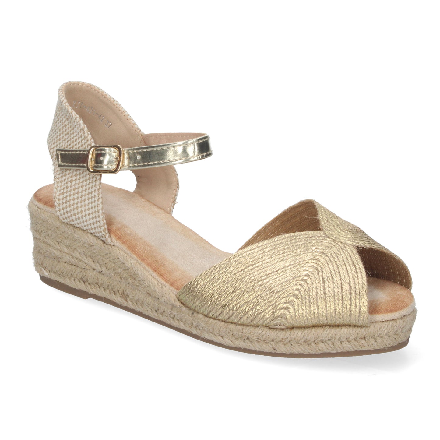 Sandalias de Cuña para Mujer Elegantes con Puntera Abierta Versátiles para Toda Ocasión y Cierre de Hebilla.