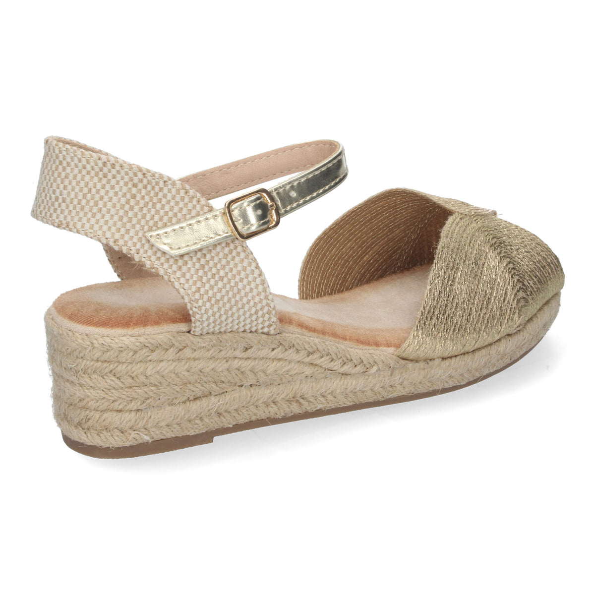 Sandalias de Cuña para Mujer Elegantes con Puntera Abierta Versátiles para Toda Ocasión y Cierre de Hebilla.