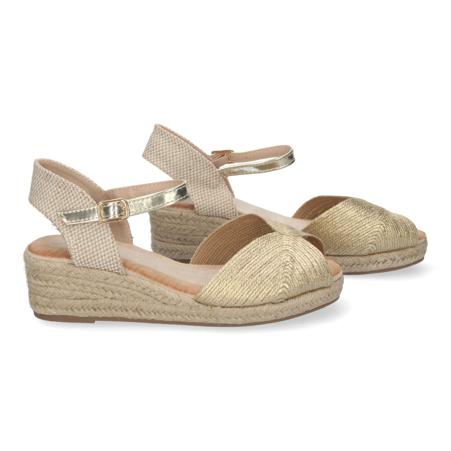 Sandalias de Cuña para Mujer Elegantes con Puntera Abierta Versátiles para Toda Ocasión y Cierre de Hebilla.