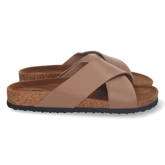 Sandalias planas de verano, sandalias planas de mujer, descubre los descuentos de Let’s Secrets YF-83-Camel