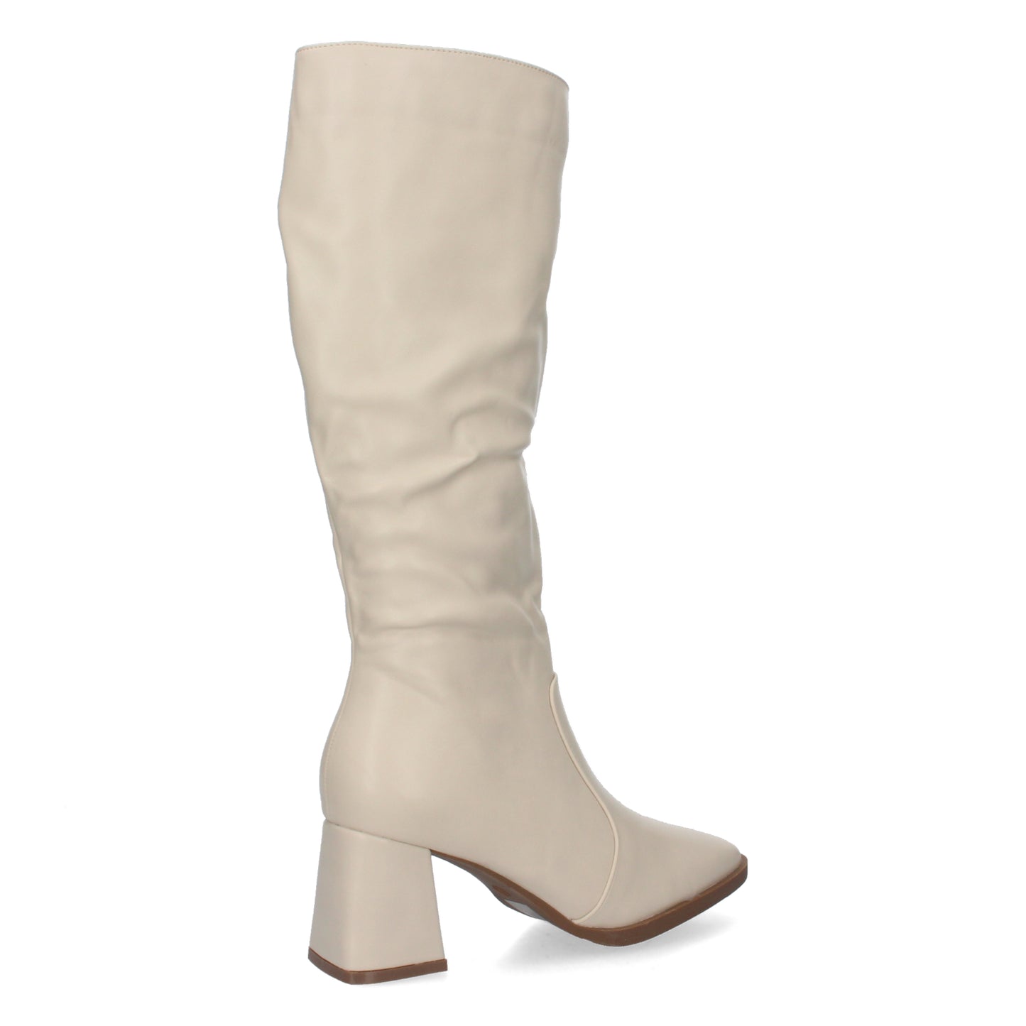 Botas Lisas para Mujer de Tacón Medio Caña de 34'5cm y Cierre de Cremallera. Cómodas y Agradables para Otoño e Invierno