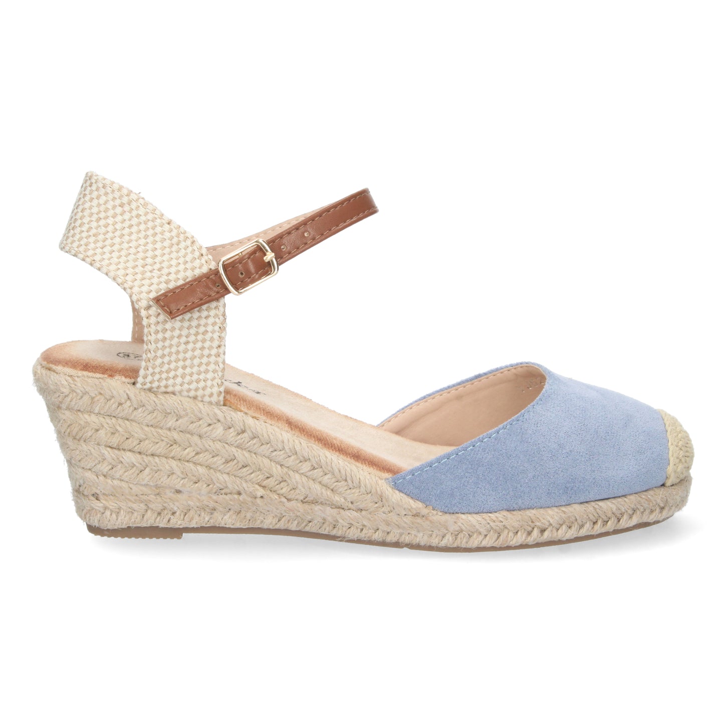 Sandalias de cuña,  sandalias azules, alpargatas de cuña, sandalias esparteras, sandalias tendencia verano 2023, consigue hasta un 20 % de descuento con los cupones de Let’s Secrets YJ622-Azul