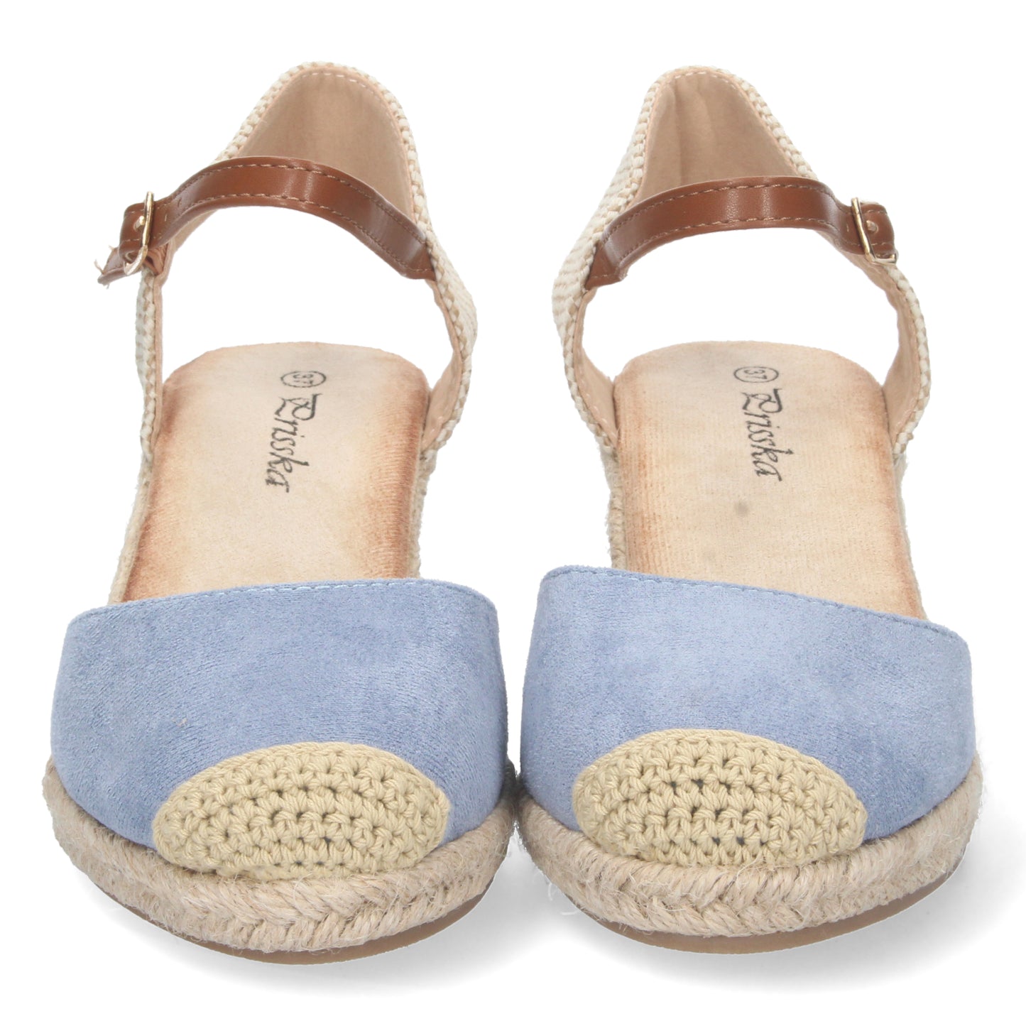Sandalias de cuña,  sandalias azules, alpargatas de cuña, sandalias esparteras, sandalias tendencia verano 2023, consigue hasta un 20 % de descuento con los cupones de Let’s Secrets YJ622-Azul