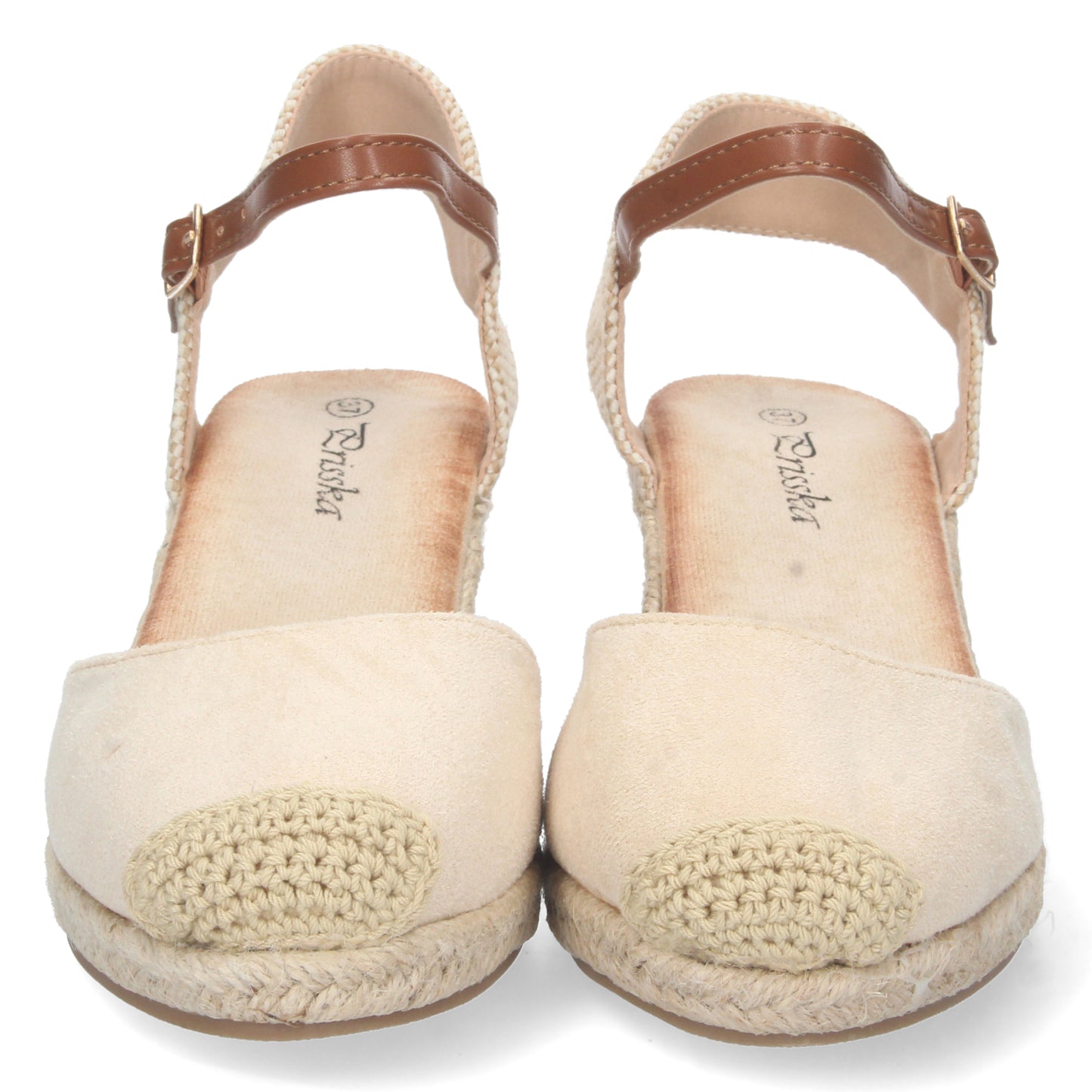Sandalias tipo alpargatas para mujer, alpargatas beige, alpargatas con cuña para mujeres, temporada verano 2023, de Let's SecretsYJ622-Beige