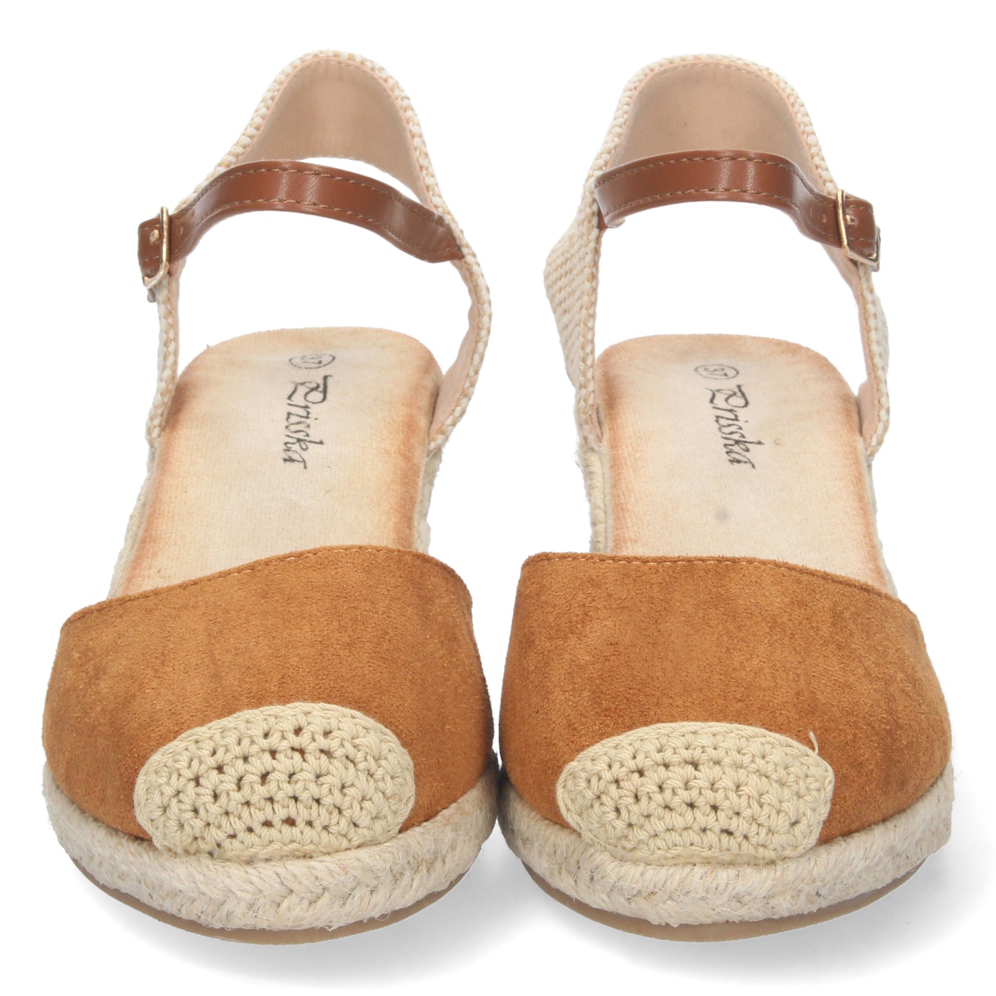 Sandalias de cuña, alpargatas de cuña, sandalias esparteras, sandalias tendencia verano 2023, descubre los cupones descuento de Let’s Secrets YJ622-Camel