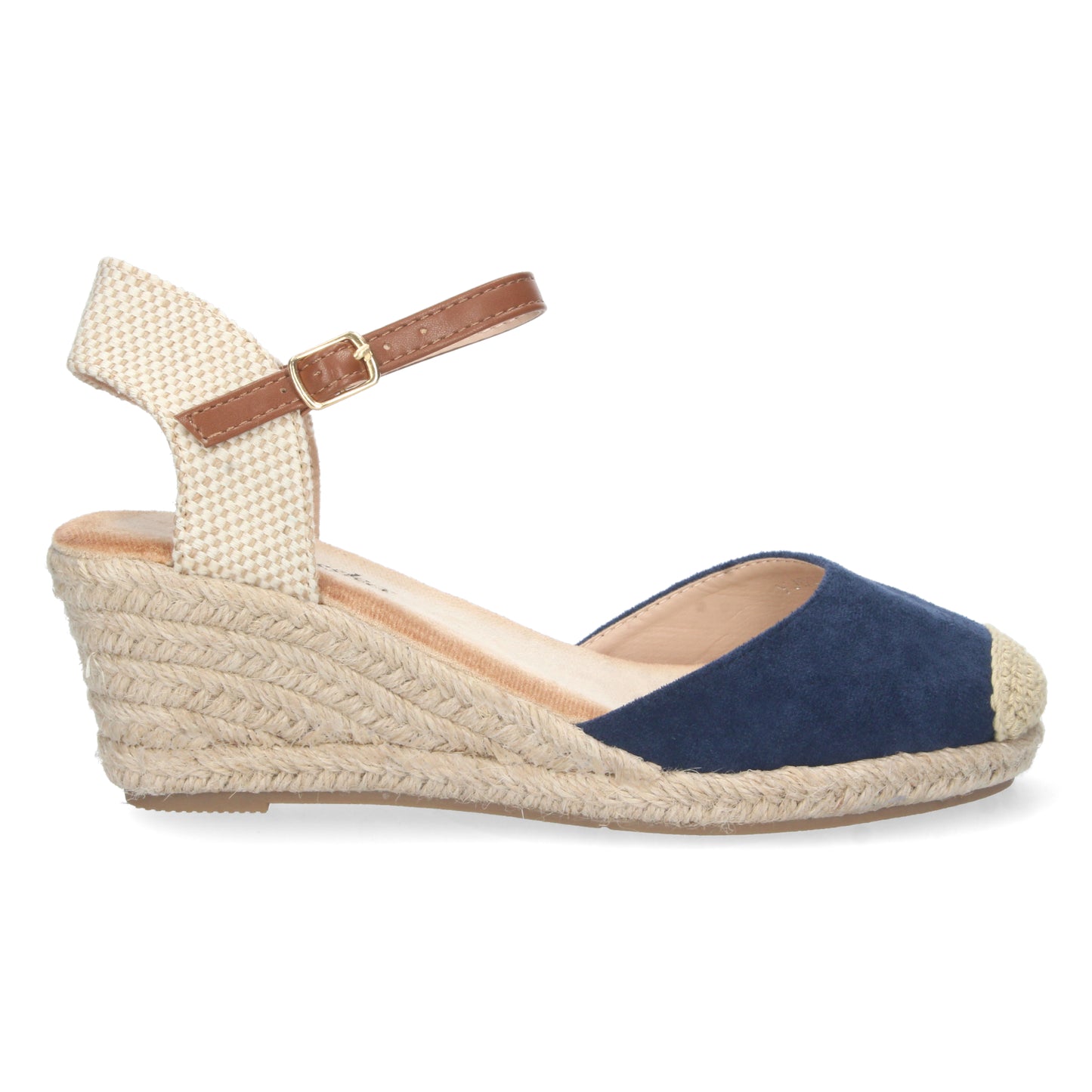 Sandalias de cuña, alpargatas de cuña, sandalias esparteras, sandalias tendencia verano 2023, descubre los cupones descuento de Let’s Secrets YJ622-Marino