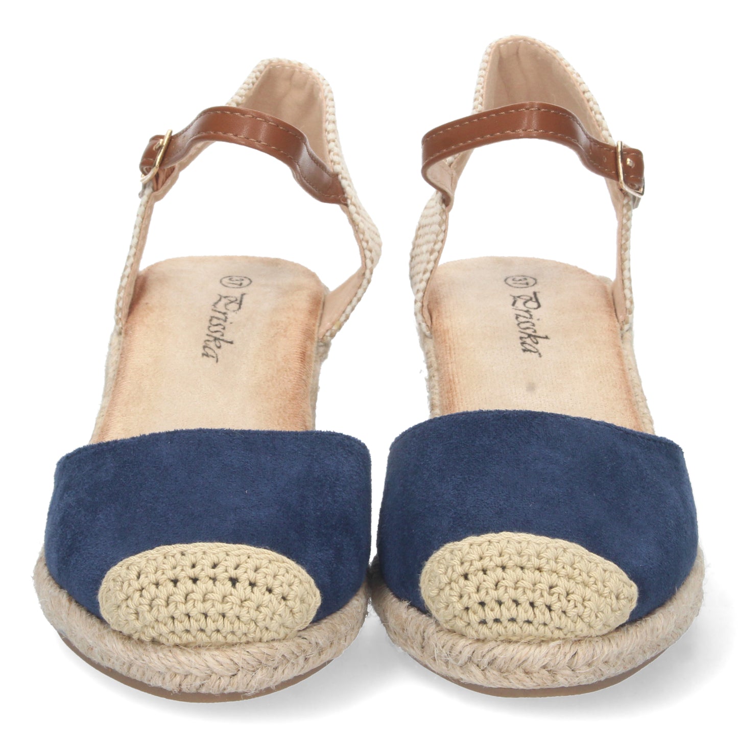 Sandalias de cuña, alpargatas de cuña, sandalias esparteras, sandalias tendencia verano 2023, descubre los cupones descuento de Let’s Secrets YJ622-Marino