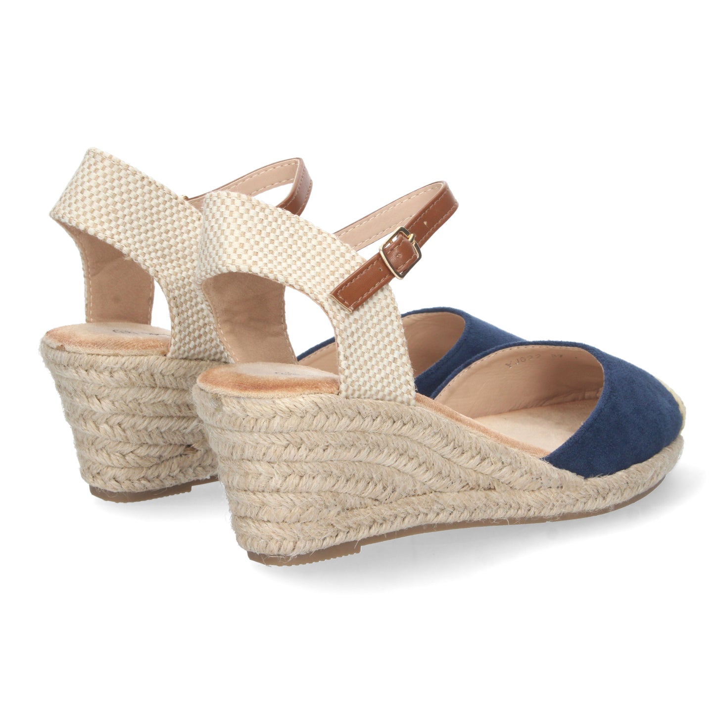 Sandalias de cuña, alpargatas de cuña, sandalias esparteras, sandalias tendencia verano 2023, descubre los cupones descuento de Let’s Secrets YJ622-Marino