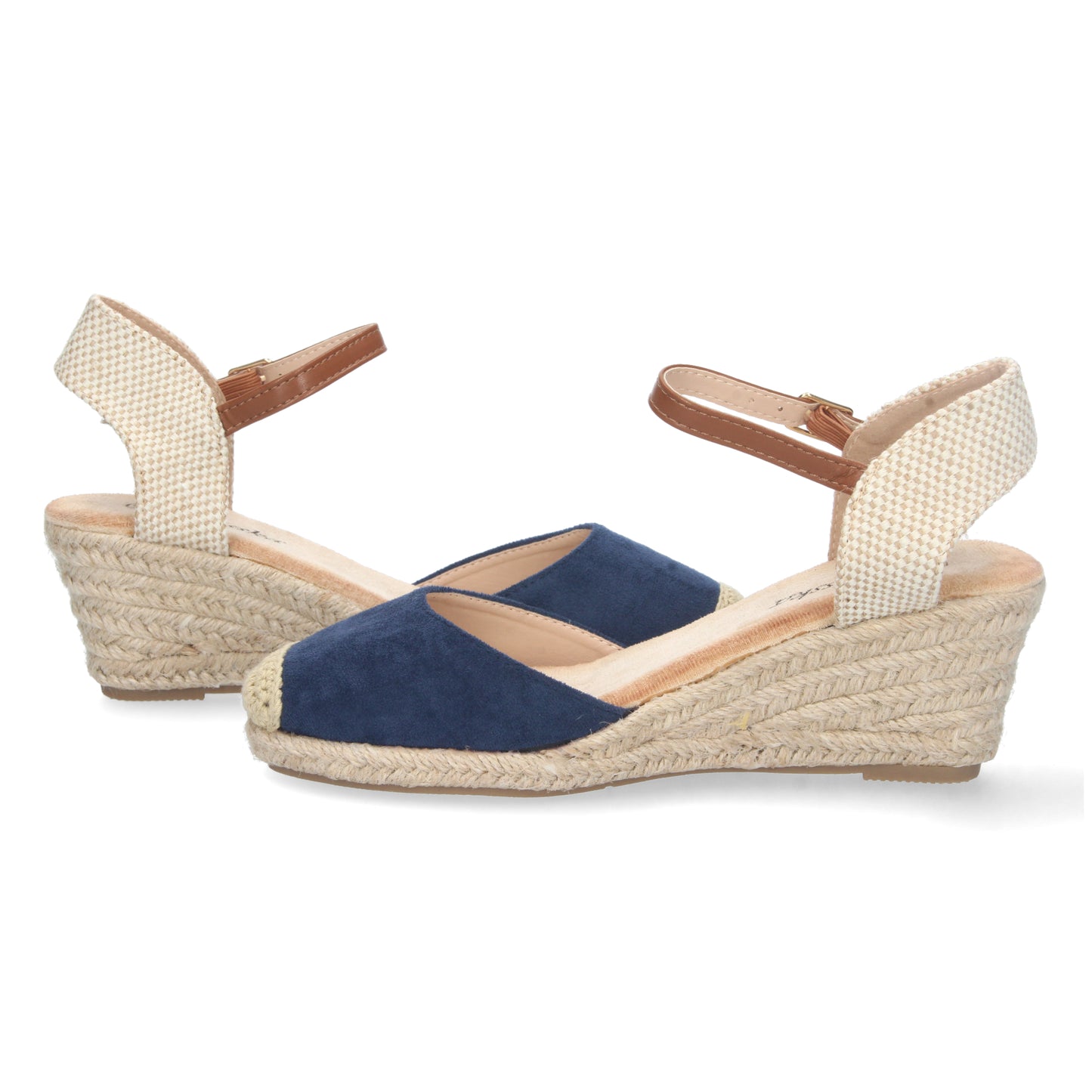 Sandalias de cuña, alpargatas de cuña, sandalias esparteras, sandalias tendencia verano 2023, descubre los cupones descuento de Let’s Secrets YJ622-Marino