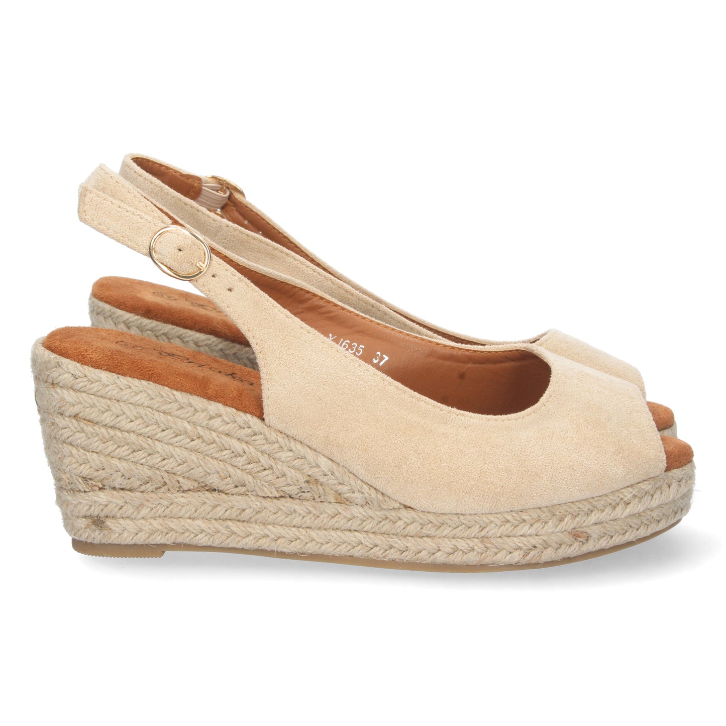 Alpargatas de mujer, sandalias con cuña de mujer, Sandalias planas de verano 2023 para mujer, sandalias de mujeres, descubre los cupones de Let's SecretsYJ635-Beige