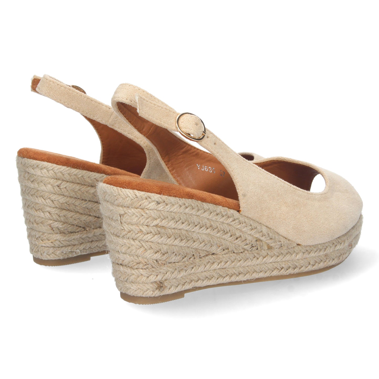 Alpargatas de mujer, sandalias con cuña de mujer, Sandalias planas de verano 2023 para mujer, sandalias de mujeres, descubre los cupones de Let's SecretsYJ635-Beige