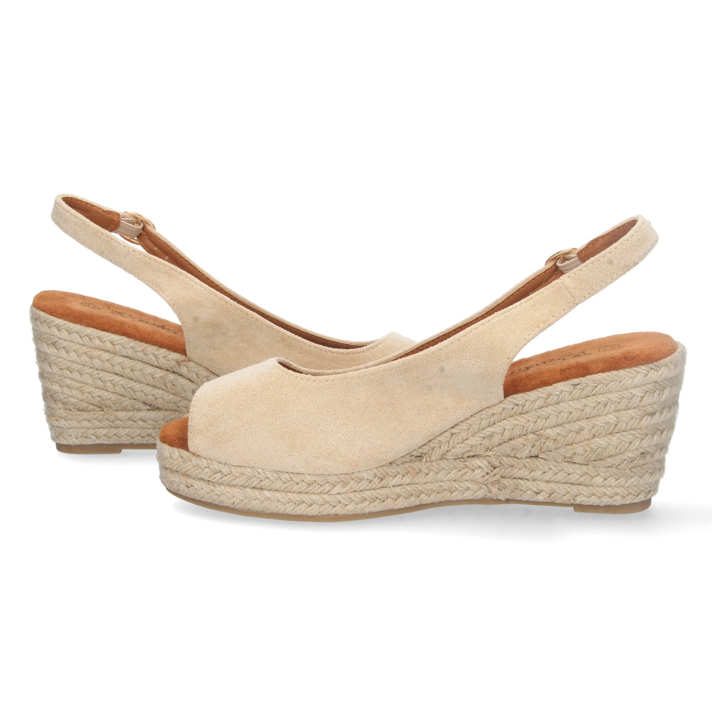 Alpargatas de mujer, sandalias con cuña de mujer, Sandalias planas de verano 2023 para mujer, sandalias de mujeres, descubre los cupones de Let's SecretsYJ635-Beige
