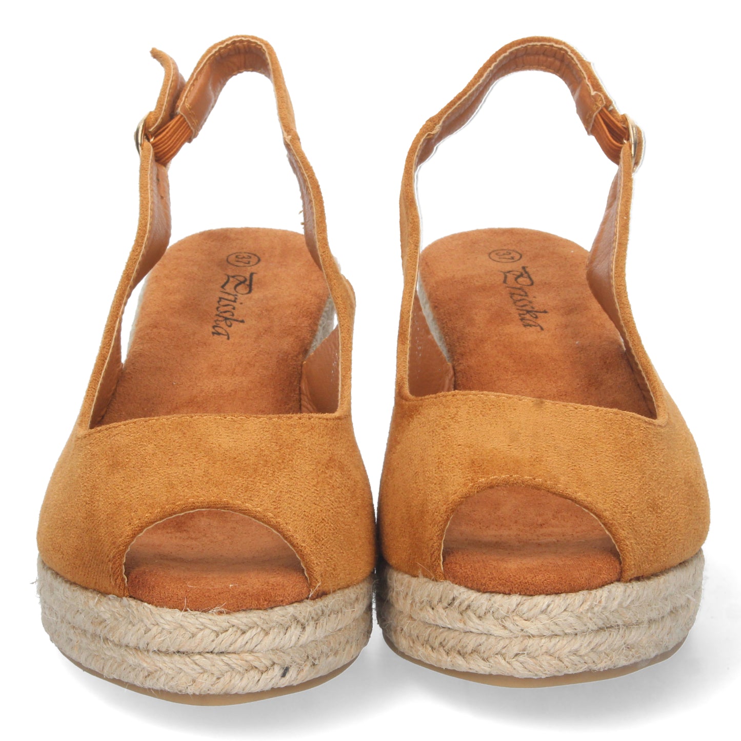 Sandalias de cuña, alpargatas de cuña, sandalias esparteras, sandalias tendencia verano 2023, descubre los cupones descuento de Let’s Secrets YJ635-Camel