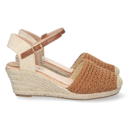 Sandalias con cuña, alpargatas con cuña, descubre los cupones de Let's SecretsYJ679-Camel
