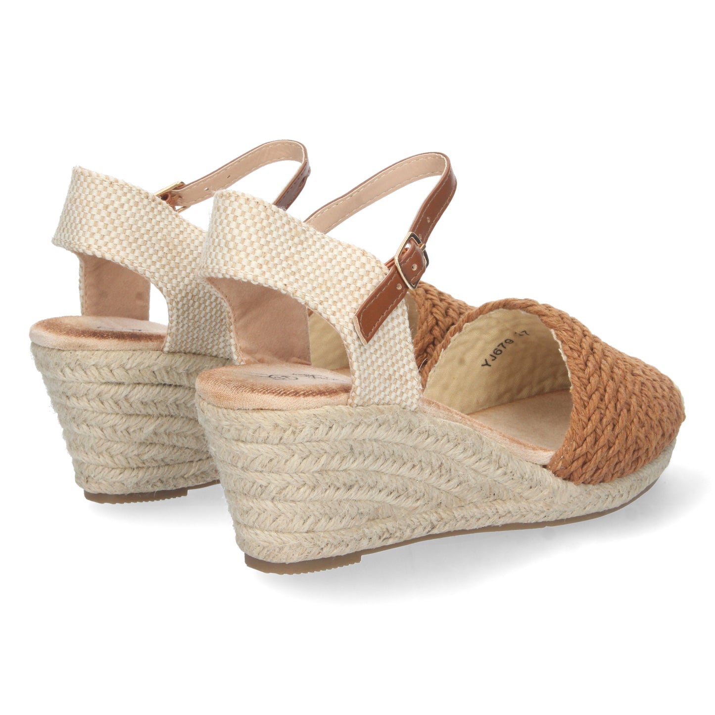 Sandalias con cuña, alpargatas con cuña, descubre los cupones de Let's SecretsYJ679-Camel