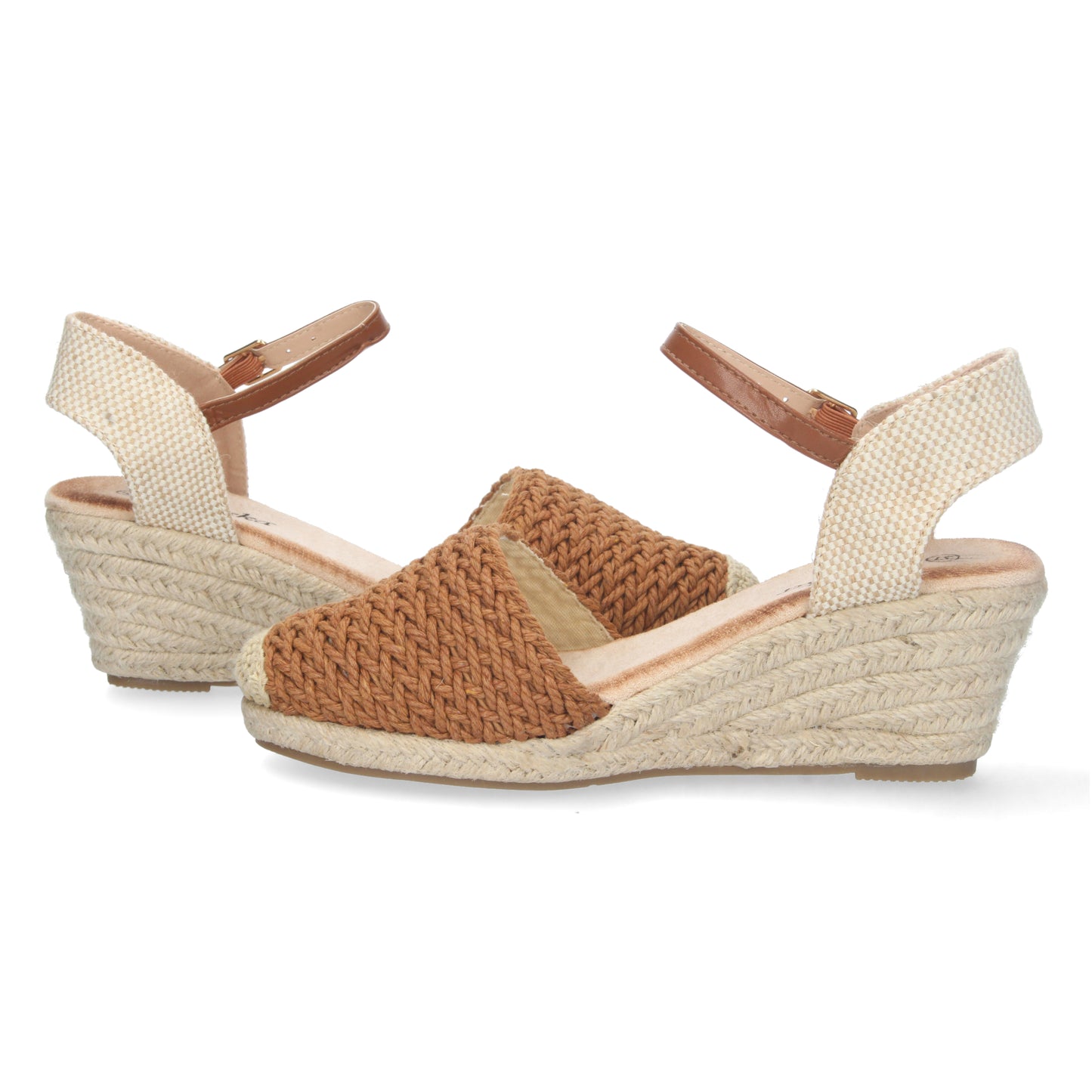 Sandalias con cuña, alpargatas con cuña, descubre los cupones de Let's SecretsYJ679-Camel