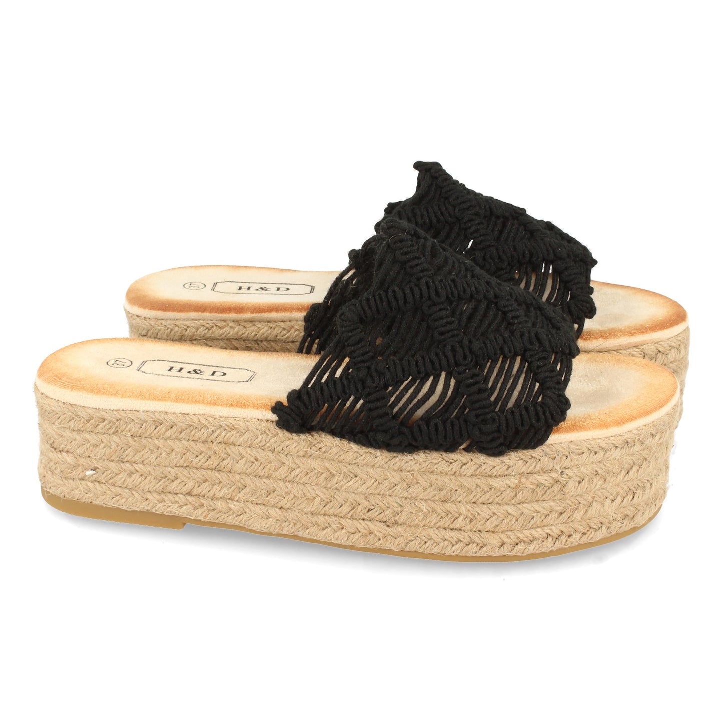 Sandalias planas de verano, sandalias planas de mujer, descubre los descuentos de Let’s Secrets YZ19-311-Negro