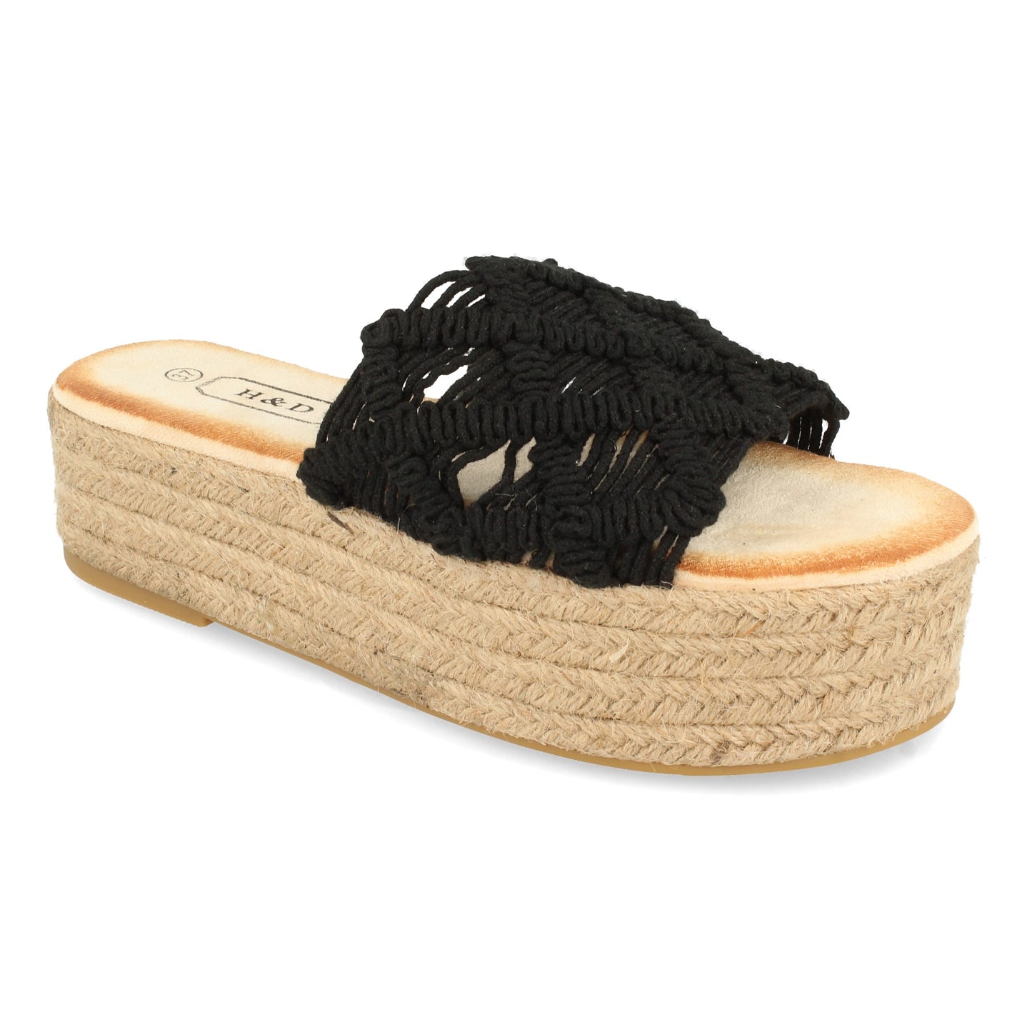Sandalias planas de verano, sandalias planas de mujer, descubre los descuentos de Let’s Secrets YZ19-311-Negro