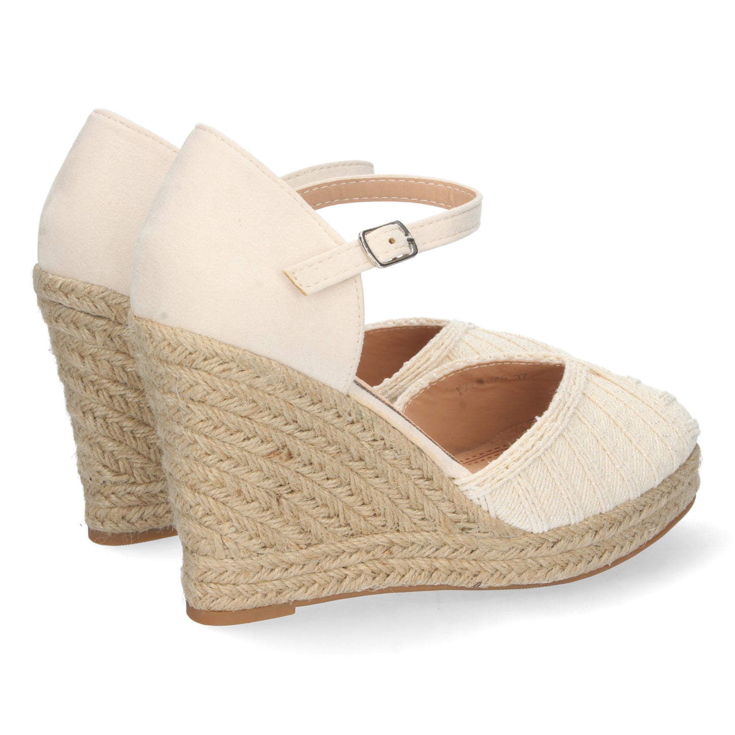 Sandalias de cuña, alpargatas de cuña, sandalias esparteras, sandalias tendencia verano 2023, descubre los cupones descuento de Let’s Secrets YZ21-75-Beige