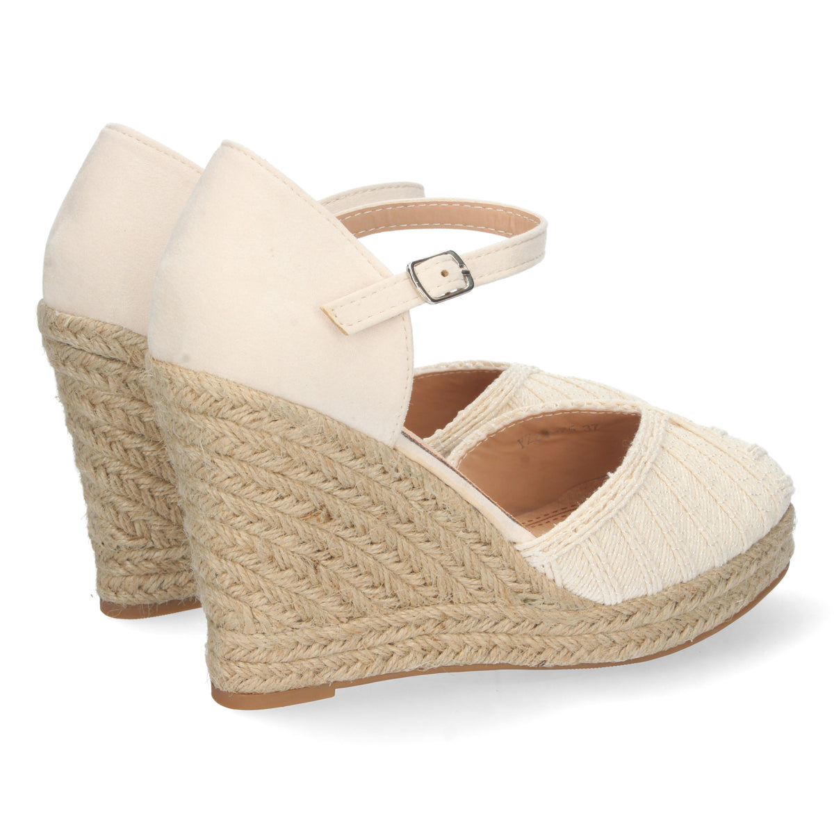 Sandalias de cuña, alpargatas de cuña, sandalias esparteras, sandalias tendencia verano 2023, descubre los cupones descuento de Let’s Secrets YZ21-75-Beige