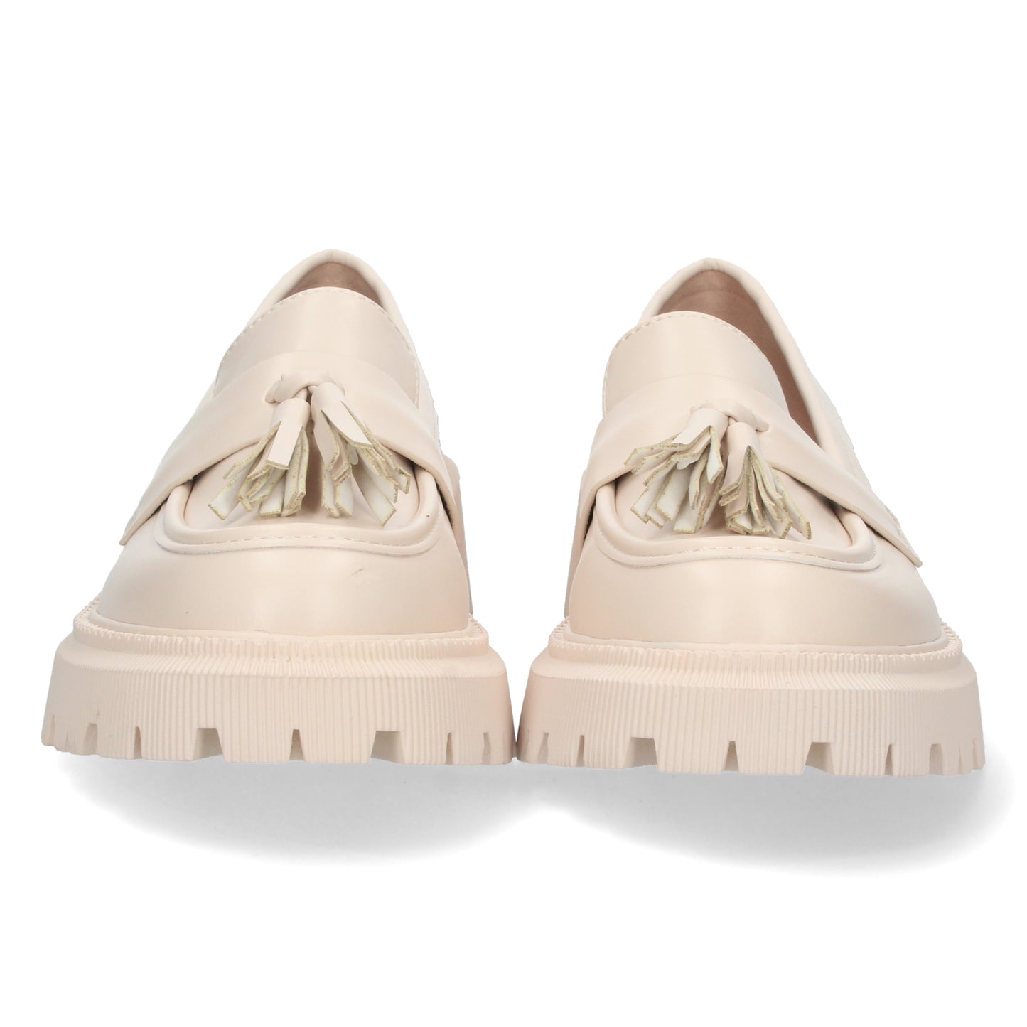 Mocasín de Mujer Cómodo con Suela Dentada Antifaz con Borlas sin Cierre Ajustado al Pie