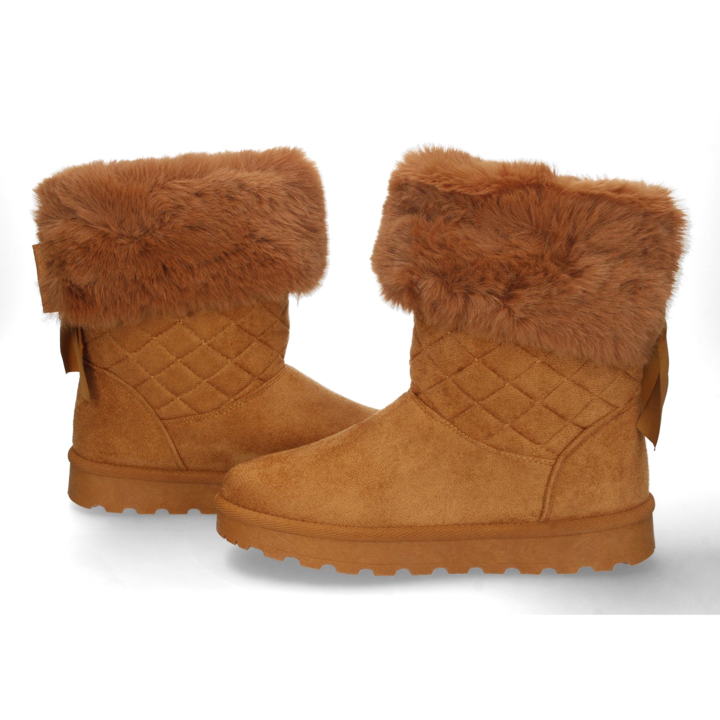 Botín Australiano para Mujer Cómodos y Calentitos Forrado con Pelo Interior con Detalle de Lazo en el Talón Otoño Invierno