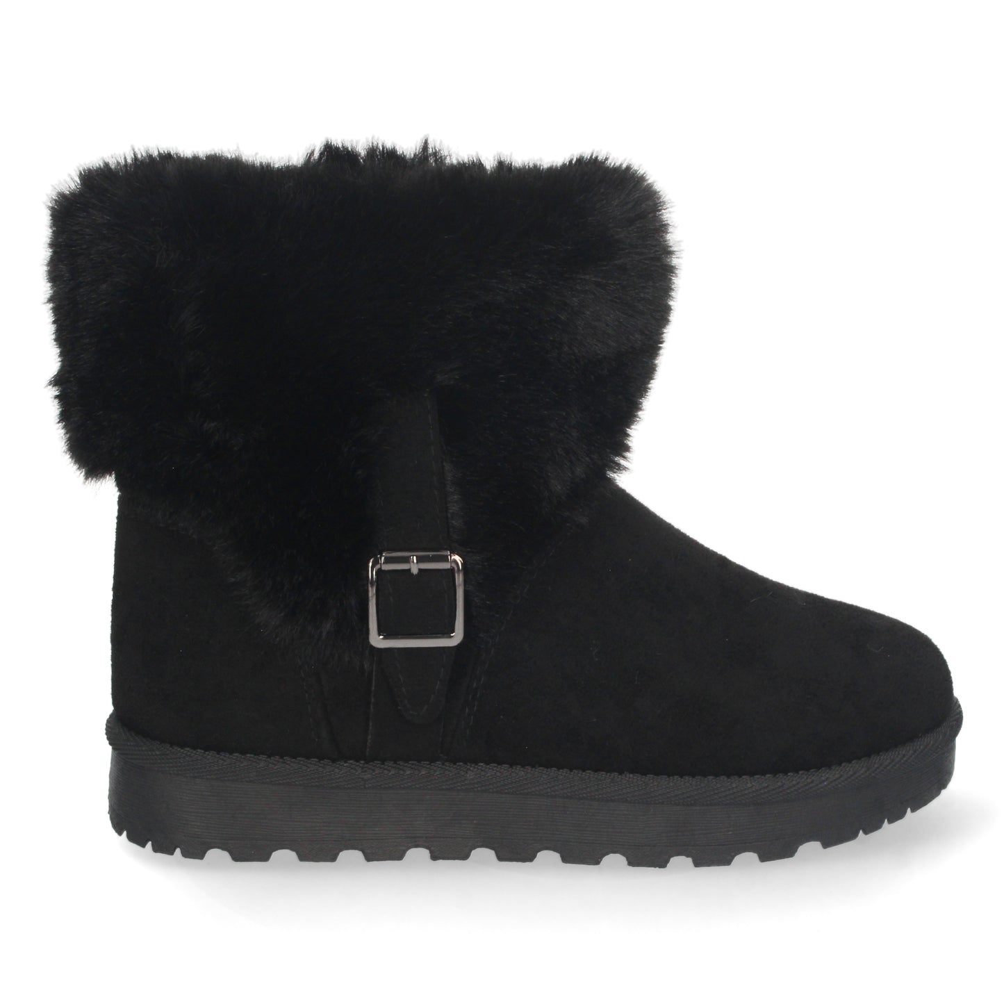 Botín Australiano para Mujer Cómodos y Calentitos Forrado con Pelo Interior Correa Exterior con Hebilla Otoño Invierno